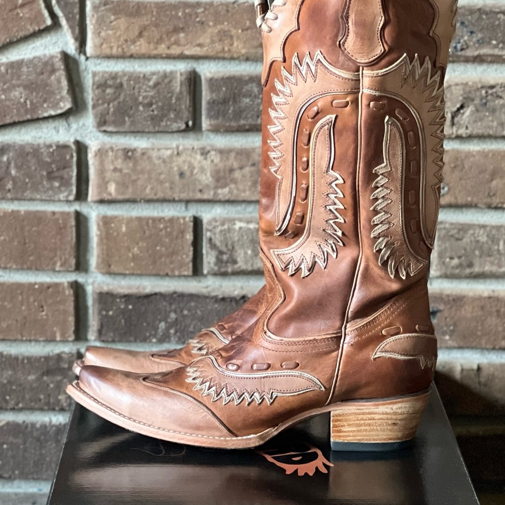 Freebird Wayne- Cognac Multi Size 10